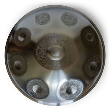 Ugur - handpan d celtic minor/d d a c d e f g  silver gravure