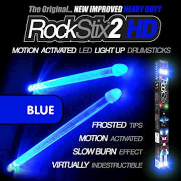 Rockstix - led light up sticks blue drumstokken