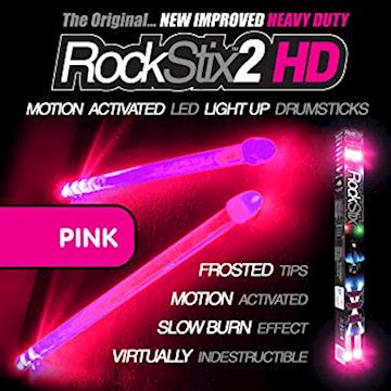 Rockstix - led light up sticks pink drumstokken
