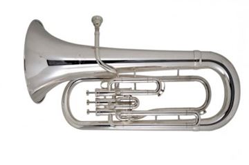 Besson - be1062 euphonium bb, 3 stainless steel valves, zilver