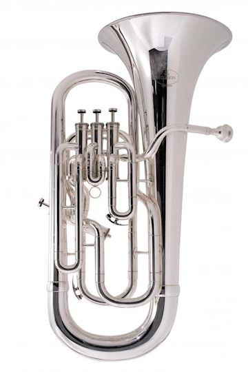 Besson - be163-2-0 euphonium new standard verzilverd 3+1 valve