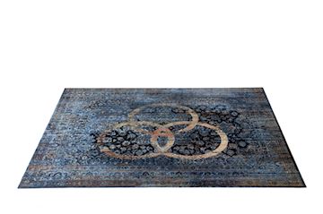 Drumnbase - vp185bnz vintage persian stage drummat blue 185x160