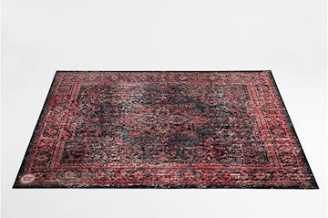 Drumnbase - vp185rbl vintage persian stage drummat black red 185x160