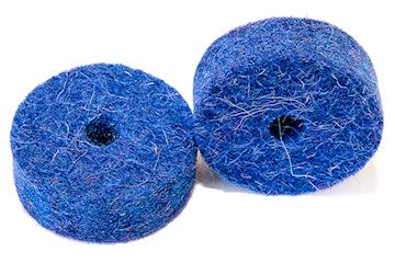 Tuner fish - lug locks felts 10 pack blue