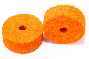 Tuner fish - lug locks felts 10 pack orange
