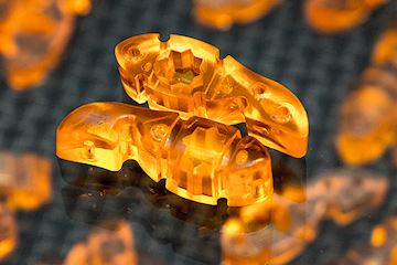 Tuner fish - lug locks 8 pack orange