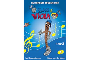 Boek - blokfluit spelen met bas & viola deel 1 - ivo kouwenhoven
