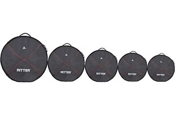 Ritter - rdp2-05/brd drumbag deluxe kit #5 black-red performance