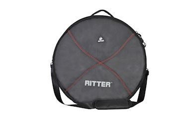 Ritter - rdp2-bd1816/brd drumbag bass drum 18"x16" black-red performa