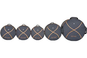 Ritter - rds7-01/mgb drumbag deluxe kit #1 mistygrey-leatherbrown ses