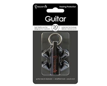 Crescendo - pr-0430 oordoppen gitaar -20db vlakke demping, zwart