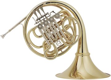 Hans hoyer - f/b-horn 801ga-l goldbrass afschroefbare beker