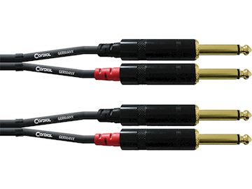 Cordial - cfu6pp dual mono kabel - 6,3mm jack - 6,3mm jack 6m