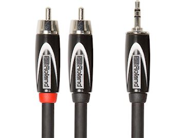 Roland - rcc-10-352r splitter kabel mini-jack (trs)- 2x tulp (rca) 3m