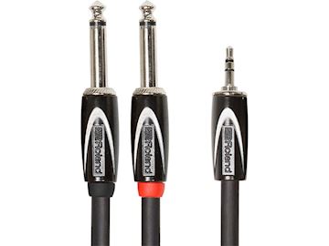 Roland - rcc-5-3528 splitter kabel - 3,5mm jack - 2x 6,3mm jack, 1,5m