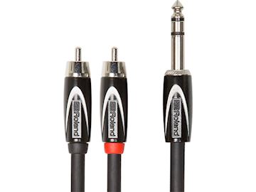 Roland - rcc-5-tr2r splitter kabel 6,3mm jack (trs) - 2x tulp, 1,5m