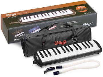 Stagg - melodica 32 toets zwart