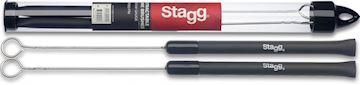 Stagg - sbru20-rm metal brush rubber handle