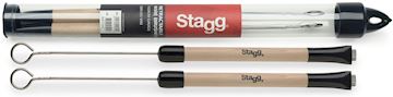 Stagg - sbru20-wm metal brush wood handle