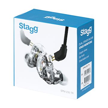 Stagg - spm-235 tr 2 way driver in-ear monitor transparant