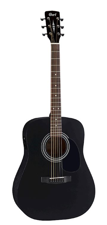Cort - western gitaar ad810 black satin