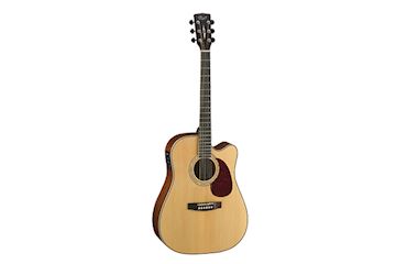 Cort - western gitaar mr710f natural satin met pre-amp