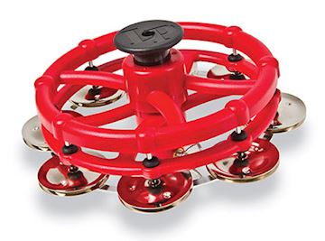 Latin percussion - lp193 click hi-hat tamboerijn met slagrand, staal