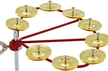 Latin percussion - lp192 hi-hat tamboerijn cyclops jingle ring, brass jingles