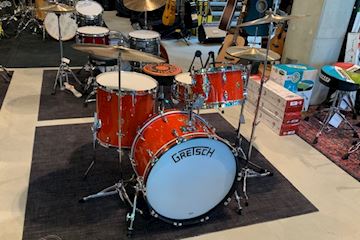 Gretsch - broadkaster drumstel 3pc shell set nitron tangerine glass