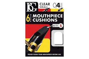Bg - a11s mondstuk plakkers transparant, 0.4mm, 6 stuks