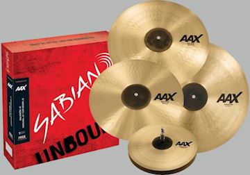 Sabian - 25005xcp aax promotional set 14"-16"-18"-21" natural finish