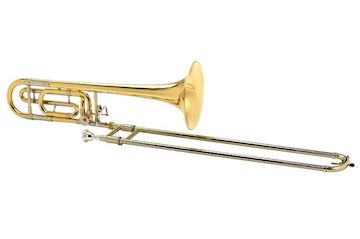 Courtois - trombone bb/f mezzo gold brass beker