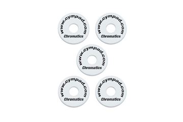 Cympad - cs15/5-w chromatics ø 40 / 15 mm wit - set 5 stuks