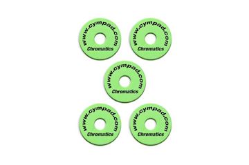 Cympad - cs15/5-g chromatics ø 40 / 15 mm groen - set 5 stuks