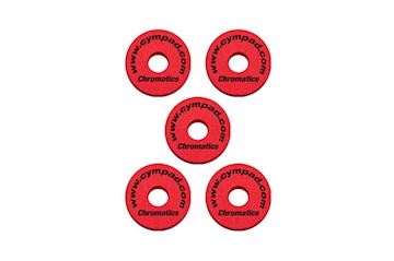 Cympad - cs15/5-r chromatics ø 40 / 15 mm rood - set 5 stuks