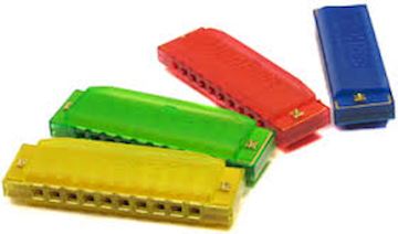 Hohner - happy blue colour harp mondharmonica