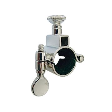 Riedl - harphouder buisklem 16mm nikkel scharnierkastje