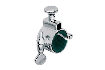 Riedl - harphouder buisklem 12mm nikkel scharnierkastje