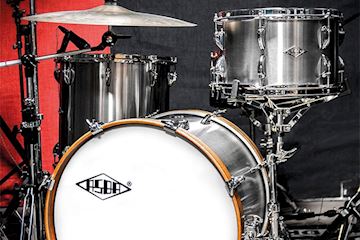 Asba - drumstel 22/13/16 rvs brushed shellset