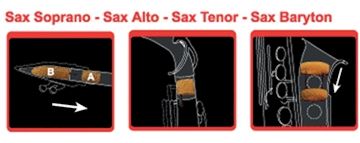 Lebayle - saxmute altsaxofoon demper