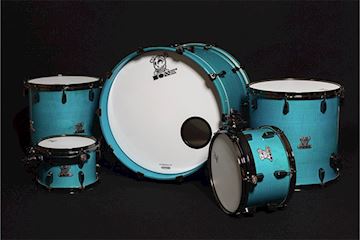 Bone - drumstel maple set azzuro 22-10-12-14-16 nickel black hw