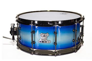 Bone - snaredrum carbcutter 14"x6,5" ocean blue, nickel black hw