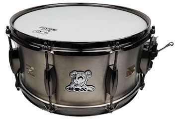 Bone - snaredrum steel 13"x6,5" nickel black hardware
