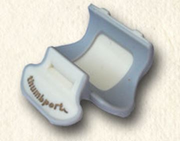 Thumbport - dwarsfluit duimsteun grijs/wit