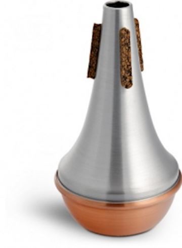 Stomvi - 9540c straightmute trompet aluminium, bottom copper