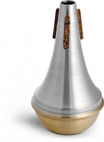 Stomvi - 9540l straightmute trompet aluminium, bottom brass