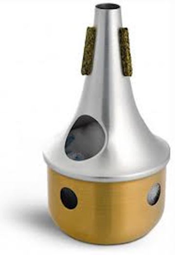 Stomvi - 9590l bucket aluminium / bottom brass trumpet mute