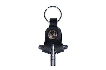 Tackle - ldkc-blk stemsleutel met leren houder black