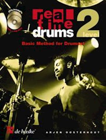 Boek - real time drums level 2 basic methode (bk-2 cd's) for drumse