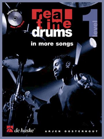 Boek - real time drums in more songs level 1 (bk-cd) oosterhout